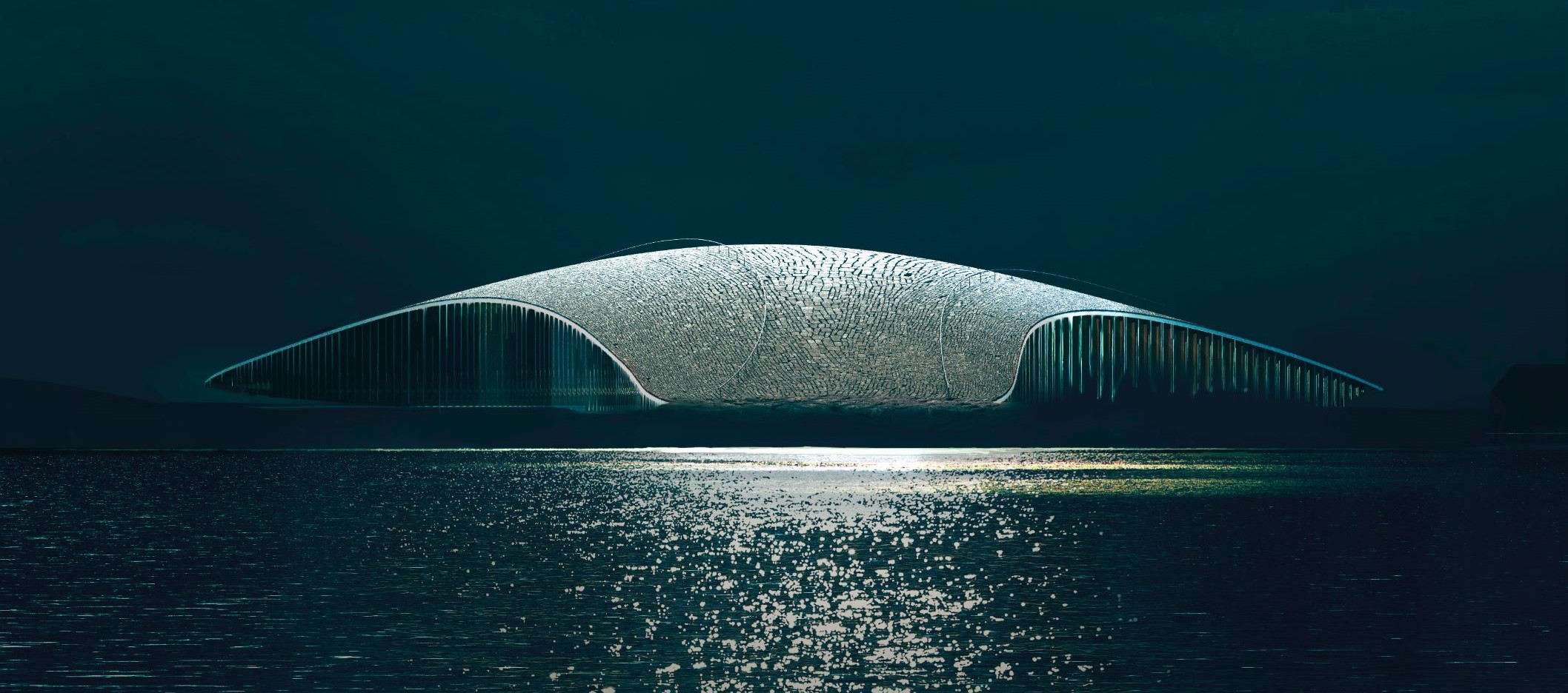 BLENDING WITH NATURE: THE WHALE 建築隱身術:融入地景的創意建築 - 極地鯨魚躍升海面